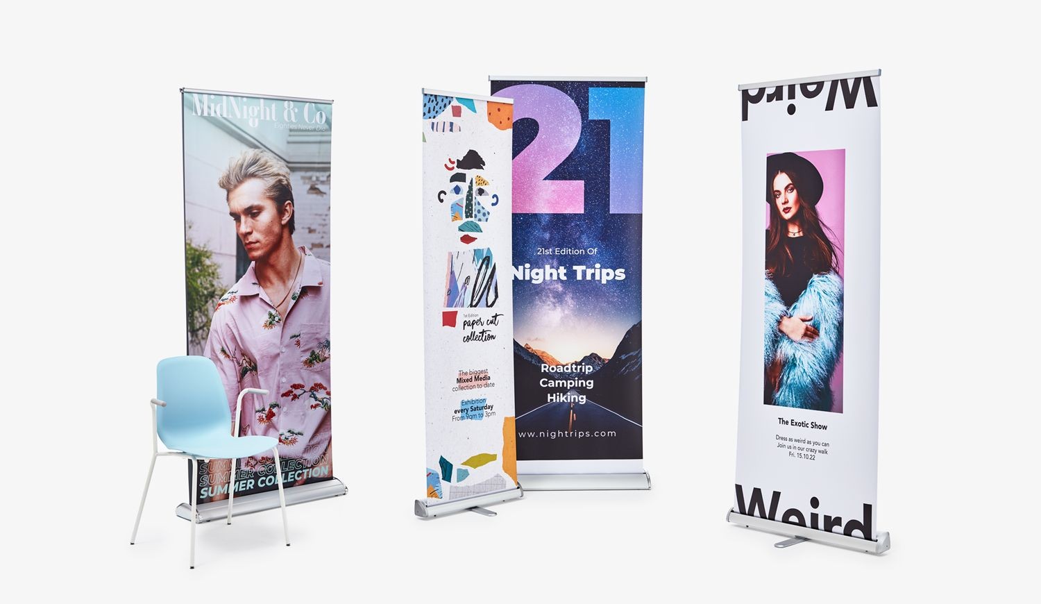 Elevate your brand's presence with Stickerpro Group's large format print services. From eye-catching posters to durable PVC banners and impactful roller banner stands, we offer a range of solutions to make your brand stand out. Explore our expertise in flags and exhibition stands for impressive displays that leave a lasting impression.
